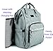 Mini Me Diaper Bag Backpack in Grey