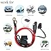 YETOR SAE Connector,SAE to O Ring Terminal Harness with 15A Protection Fuse for Safety, 2-Pin Quick Disconnect Plug,SAE Battery Extension Cable with 2FT 10AWG for Motorcycle Cars. (60CM)