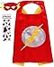 Superhero Costume and Dress Up for Kids - Satin Cape and Felt Mask (c-The Flash)