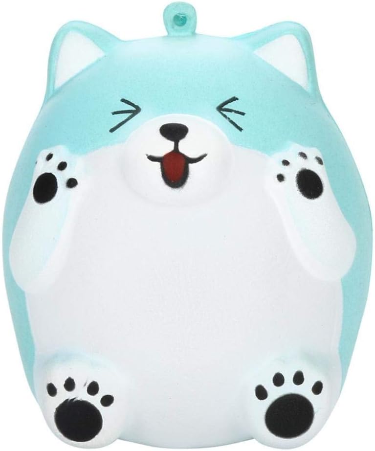 Beckay Decompression Toy, Squishy Cute Bear Slow Rising Cream Scented Squeeze Anti-Stress Toys (Blue)