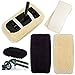 Knee Walker Cushion Covers 2 Pack for Knee Scooter for Injured Leg Universal Knee Scooter Pad Cover Faux Sheep Skin Knee Walker Seat Pads Covers for Rolling Scooter Includes 2 Extra Foam Inserts
