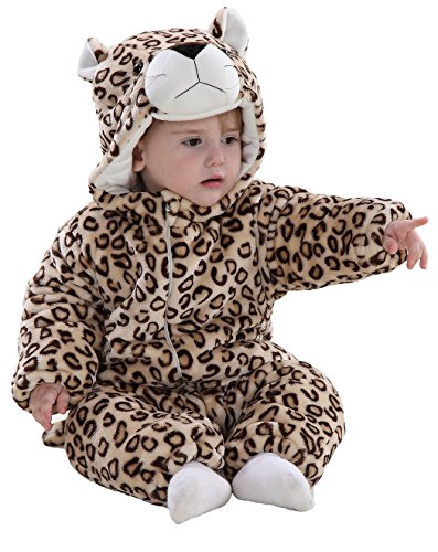 Infant Baby Boys Girls Winter Flannel Animal Bunting Outfits Snowsuit Romper Outwear
