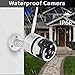 NETVUE Outdoor Security Camera - 1080P Outdoor Camera Wireless, IP66 Waterproof, FHD Night Vision, Motion Detection, Two-Way Audio, Wired or WiFi, Cloud Storage or TF Card Support