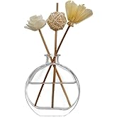 1Pcs 150ml/5oz Empty Refillable Clear Glass Diffuser Bottles Aromatherapy Jar Container Fragrance Accessories Use for DIY Replacement Reed Diffuser Sticks Sets Essential Oils Crafts Decor