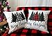 4TH Emotion Buffalo Plaid Christmas Pillow Covers 18x18 Inches for Farmhouse Christmas Decor Xmas Cushion Case for Sofa Couch Christmas Decorations