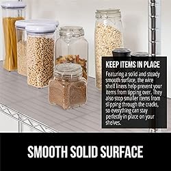 Gorilla Grip Wire Shelf Liner, Set of 4 Heavy Duty