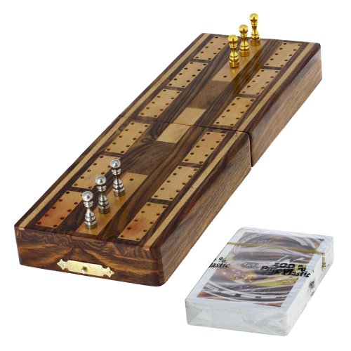 Game Cribbage Boards and Pegs Set with Storage by ShalinIndia