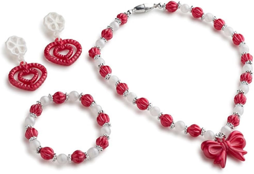 Dress Up America Jewelry Set For Little Girls, Princess Jewellery Box Includes Beautiful Necklace, Bracelet & Earring