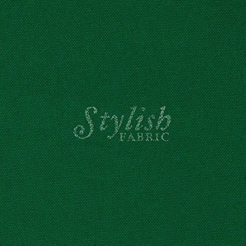 Hunter Green Solid Poly Poplin Fabric by the Bolt - 10 Yards (Wholesale Price)