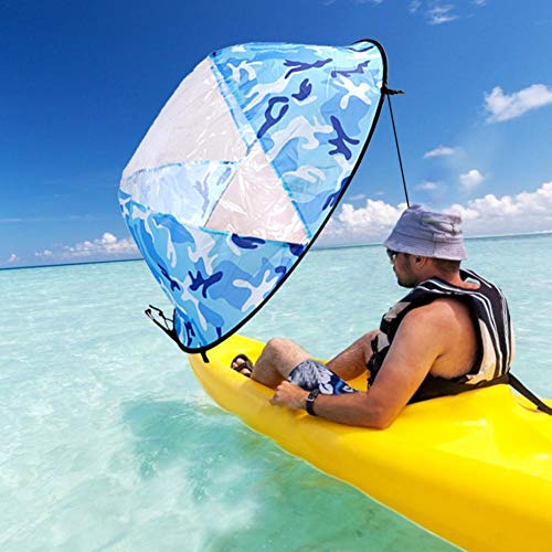 haptern Foldable Kayak Downwind Wind Sail Kit,SUP Paddle Board Spherical Super Light Durable Instant Popup for Kayak Boat Sailboat Canoe Best Service
