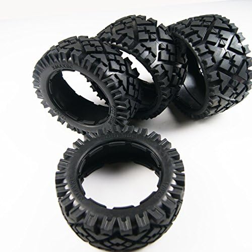 Front and Rear All Terrain Tire Tyre fit 1/5 HPI KM Baja 5B SS Rovan Buggy by XmaxRc