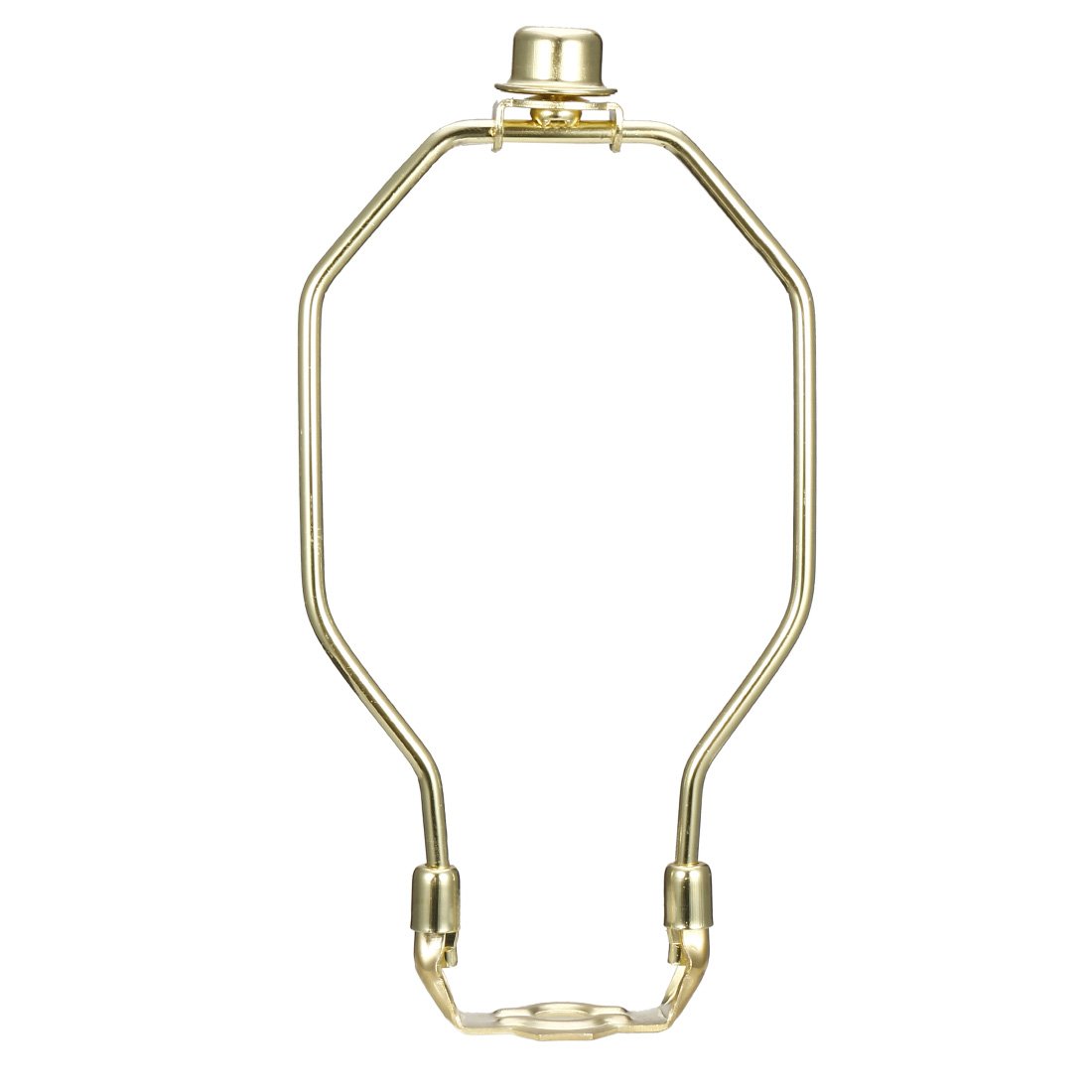 Sourcingmap Lamp Harp Finial Holder Set 7 inch Polished Brass for Table and Floor Lamps