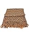 PASKMLNA Animal Print Fringed Shoulder Pashmina Wrap Scarf - Leopard Patterns (LP-02 Brown Leopard)