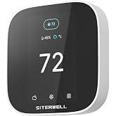 Siterwell Smart Thermostat WiFi Programmable Thermostat for Home | Compatible with Alexa and Google Assistant,App &amp; Voice‑Controlled Touch‑Screen HVAC