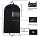e-Vortex Breathable Garment Bag for Clothes Storage and Travel/Hanging Suit and Dress Cover, Anti-Moth Protector 42