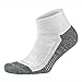 Balega Blister Resist Performance Quarter Athletic Running Socks for Men and Women (1 Pair), White, Medium