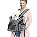 RETRO PUG Cat Carrier Backpack - Front Pack - Airline Approved - Strap Adjustable - Pet Carriers for Small Dogs and Cats - Travel, Hiking, Outdoor with Dog - Include Fleece Pad - Up to 10 lbs