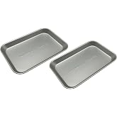 JDS Toy Store 2-Pack Premium Aluminum Baking Tray For Easy Bake Over, Measures 6" x 4" x 0.5"