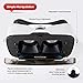 ETVR 3D Virtual Reality Headset for 3D Movies and VR Games, Ultralight & Comfortable VR Headset, Large Screen Immersive Experience VR Goggles Fit for 4.7-6.2 inch iOS/Android Smartphones - White