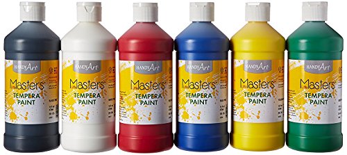 Handy Art Little Masters Tempera Paints Set, 16 oz, Pack of 6 (2 Units)