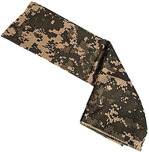 Wisdom Leaves Tactical Scarf Camo Scarf Breathable Perforated Camouflage Pattern Rectangle Headband for War Game Sports Outdoor Activities