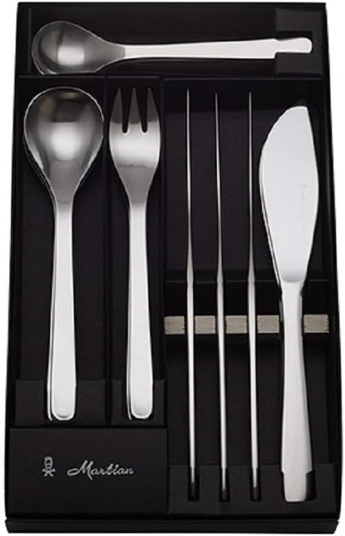 柳宗理のデザートスプーンとフォークとナイフ、ティースプーンのセット