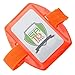 Heavy Duty Reflective Armband ID Badge Holder- Hi Visibility - Bright Orange with Adjustable Elastic and Hook & Loop Strap by Specialist ID