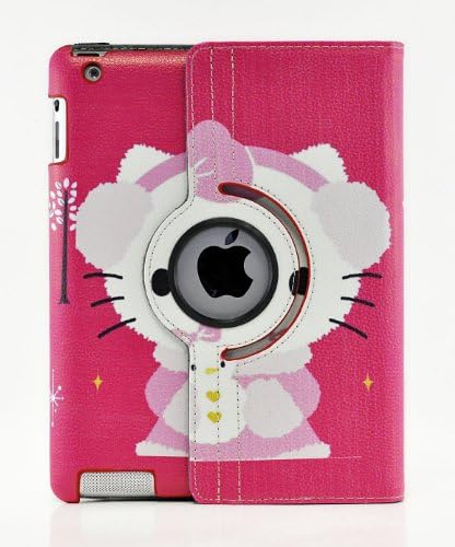 iPad Pro 9.7, LiViTech(TM) Hello Kitty Design 360 Degree Rotating PU Leather Hard Case for Apple iPad Pro 9.7 (Color 7)