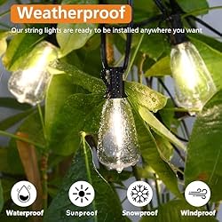 Brightever 3 Color in 1 LED Outdoor String Lights