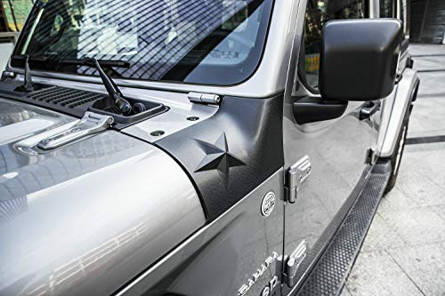 Danti Black Cowl Body Armor Outer Cowling Cover for Jeep Wrangler JL JLU Exterior Accessories Part 2018 2019