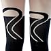 HDE Womens Black Cat Stockings Cute Kitty Mock Thigh High Tights Tattoo Leggings