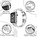Watch Band Silver 42MM/44MM Stainless Steel Strap Wristband for Apple Watch Series4/3/2/1 All Version Comfortable Durable Folding Metal Clasp Classic Buckle Wrist Watch Strap,Updated Version