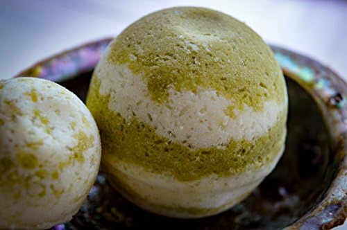 Happy Hippie Kush Bath Bomb - 100% Organic and Handcrafted - Infused with Kelp - Large Size - 5.5 oz