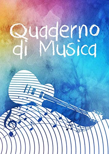 Quaderno Di Musica: Quadernone Pentagrammato Ricordi Scuola Di Musica Suonare Strumento Taccuino Journal libretto D'appunti Blocco Notes Quaderno Agendina Diario Giornale Per Uomini e Donne