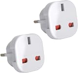 Gadgets Hut UK 2 x UK to EU Travel Adapters Europe France Germany Spain Egypt view 1