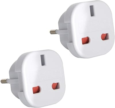Gadgets Hut UK 2 x UK to EU Travel Adapters Europe France Germany Spain Egypt