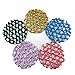 DLOnline 5PCS Glittering diamonds Bun Cover Snood Women Girl Rhinestone Bun Cover Crochet Snood Hair Net For Ballet Dance Skating，Bun Cover Snood Hair Net Ballet Dance Skating Chic Crochet With Pearl