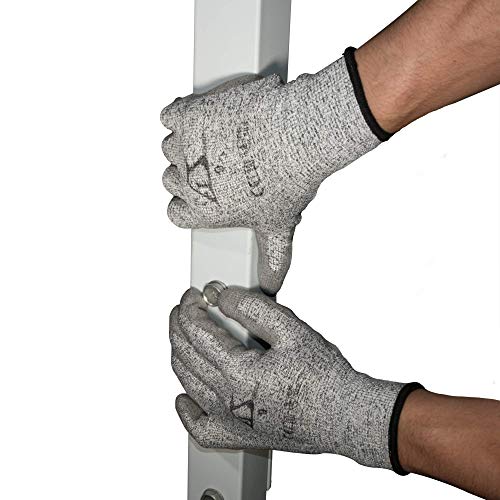 AS Group Schnittfeste Arbeitshandschuhe GröÃe L / 9 â 1 Paar, PU-beschichtet â Atmungsaktiv, langlebig & rutschfest â Ideal für Handwerk, Garten & Industrie – Bild 4