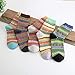 Loritta 5 Pairs Womens Vintage Style Winter Warm Thick Knit Wool Cozy Crew Socks, H-ethnic Style, Free size,One Size,Multicolor
