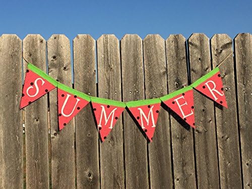 Summer Banner Watermelon Decor Handmade Summer Decoration