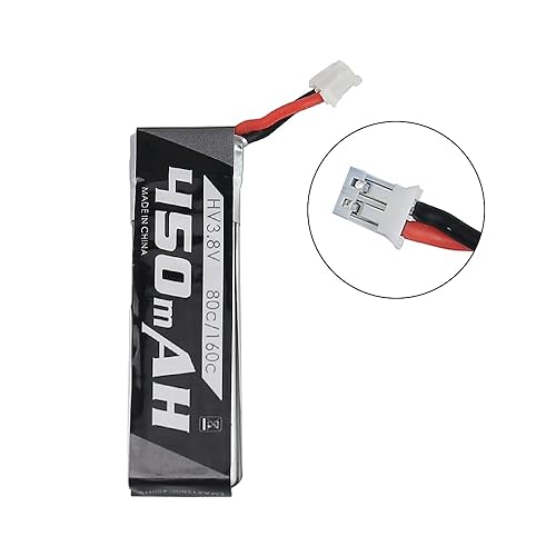 SoloGood 6PCS EMAX 450mAh 1S LiPo Battery HV 80C Tinyhawk