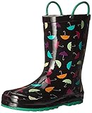 Western Chief Kids' Girls' Waterproof Easy-on Printed Rain Pull-on Boot