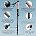 Hiker Hunger New Updated 100% Carbon Fiber Trekking Pole 2.0 Ultralight Weight, Collapsible, Durable Metal Screw Flip Lock and Newly Designed Carry Bag Zip Pocket for Accessories