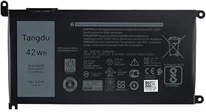 Tangdu WDXOR new Replacement Laptop Battery for dell Inspiron 14 7000 5567 5570 5575 5579 7560 7472 7460-d1525s 7368 7378 5565 latitude 3488 3580 3300 3180 3189 3190 3480 3481 3583 3584 3490 3590 3500