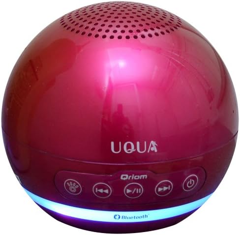 The Yamazen Wireless Bluetooth Speaker (Uqua) Pink Ybp-22bt (P), Floating in a Bathtub.