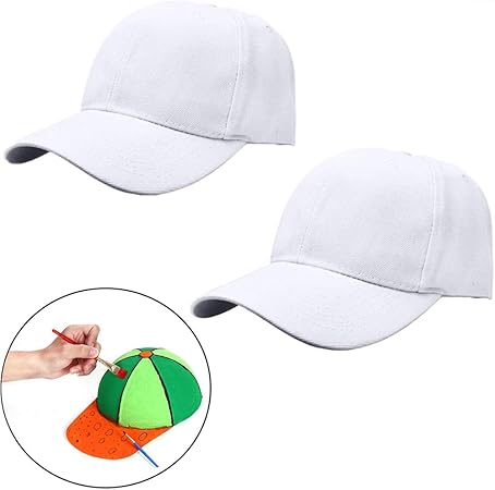 plain white hats to decorate
