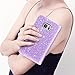 UrbanDrama Case for Galaxy S7 Edge, S7 Edge Wallet Kicktand Shiny Luxury Folio Flip PU Leather Wristlet ID Credit Card Slot Cash Pocket Phone Case Compatible for Samsung Galaxy S7 Edge, Purple