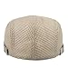 Senker 2 Pack Newsboy Hats For Men Breathable Mesh Summer Hat Beret Adjustable Irish Cabbie Flat Cap