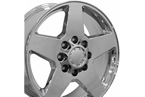 OE Wheels LLC 20 inch Rim Fits 8x180 Sierra Silverado 2500 3500 HD 8x180 CV91B 20x8.5 Chrome Wheels Hollander: 5503