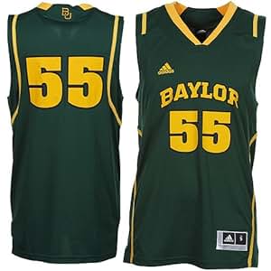 Amazon.com : NCAA adidas Baylor Bears #55 Replica Basketball Jersey - Green (Large) : Sports Fan ...